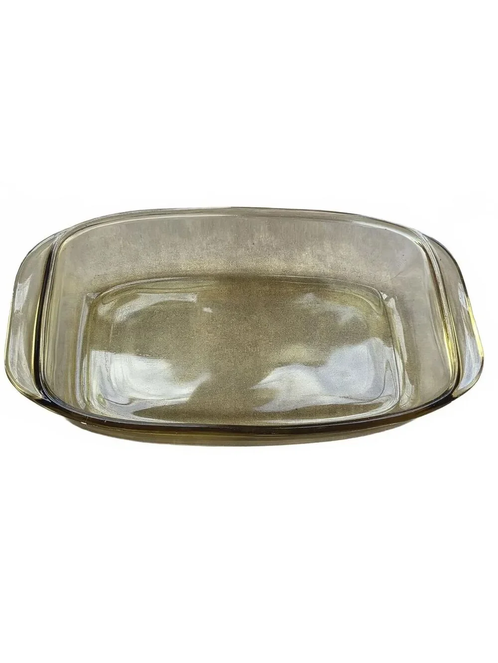 Vintage Dynaware Pyr-O-Rey Amber Glass Baking Dish Mexico 20